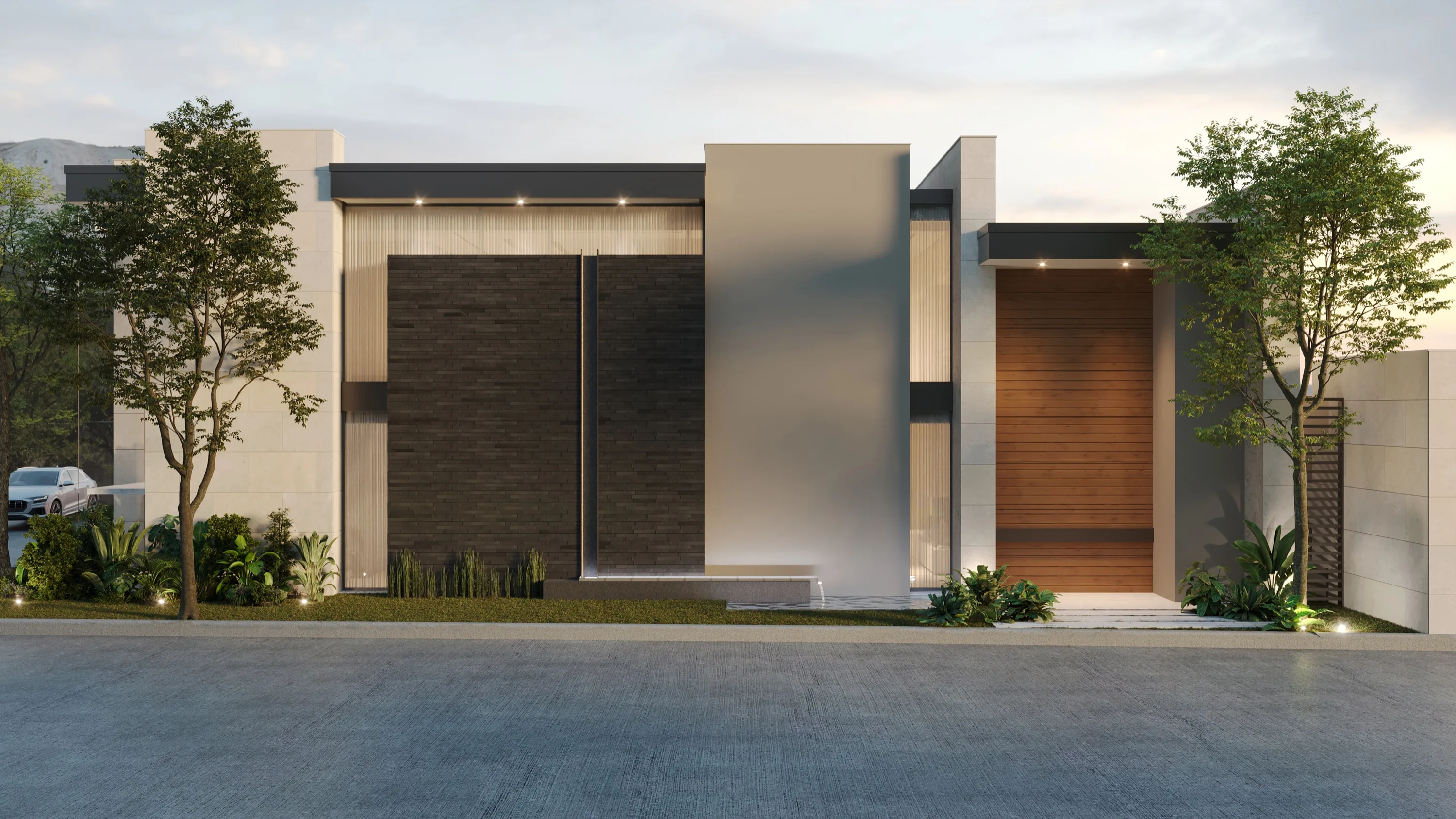 Fachada residencial proyectada por Punto Arquitectura