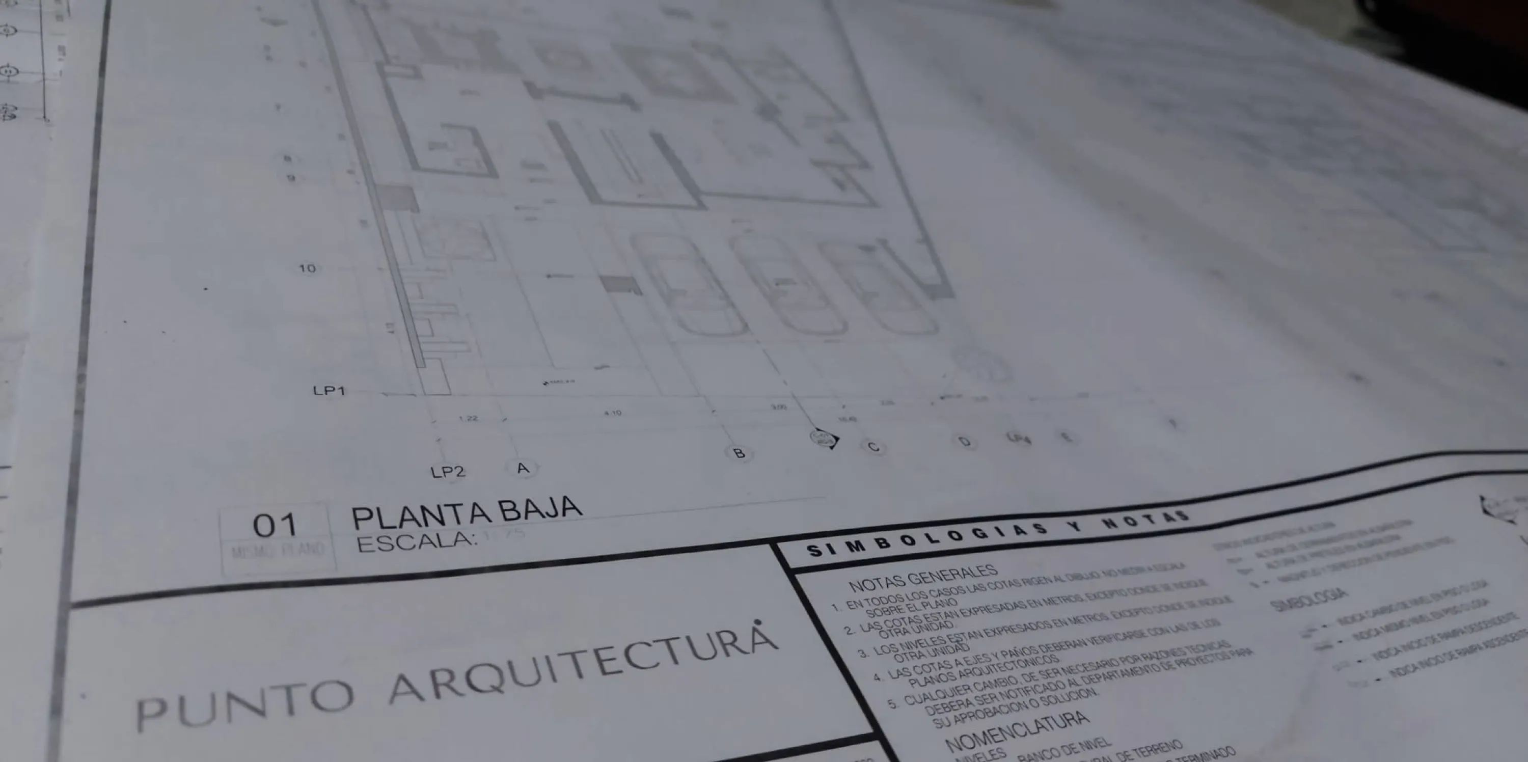 Plano arquitectónico desarrollado por Punto Arquitectura